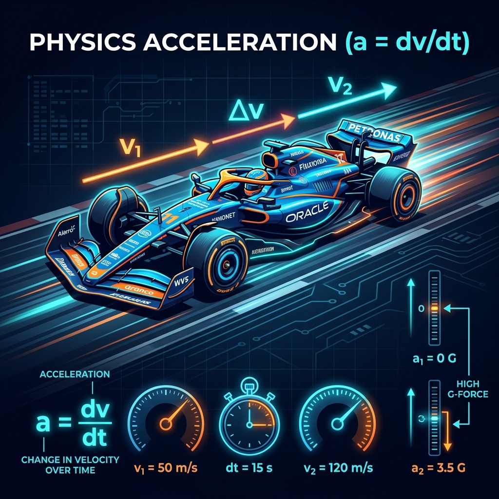 Physics Acceleration: Change in Velocity Over Time