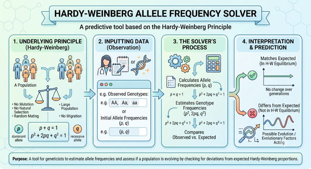 Hardy-Weinberg Equilibrium Infographic