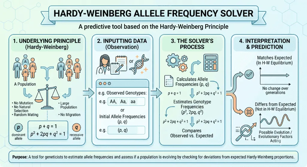 Hardy-Weinberg Equilibrium Infographic