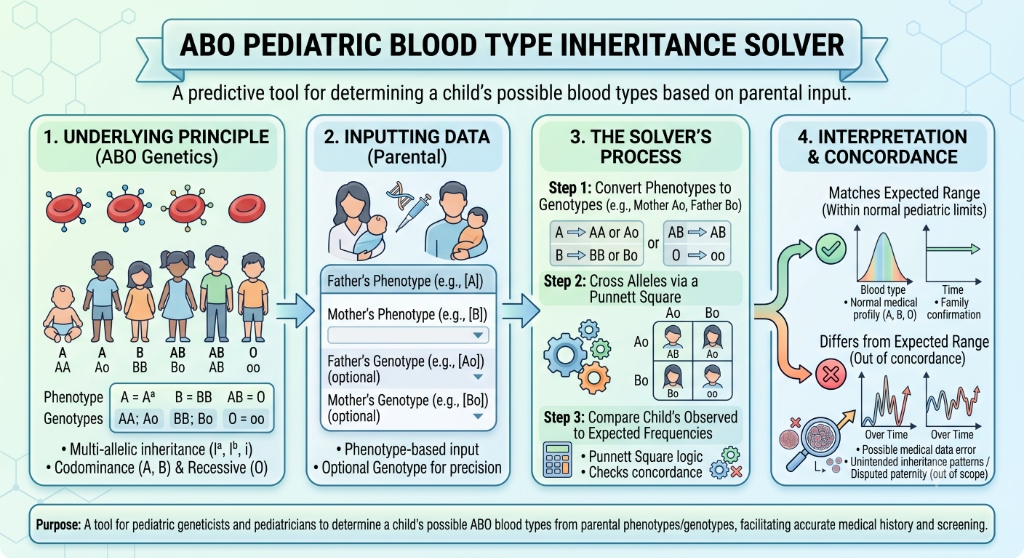 ABO Pediatric Blood Type Inheritance Solver
