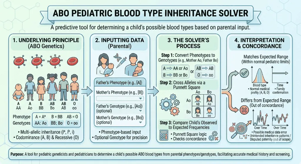 ABO Pediatric Blood Type Inheritance Solver