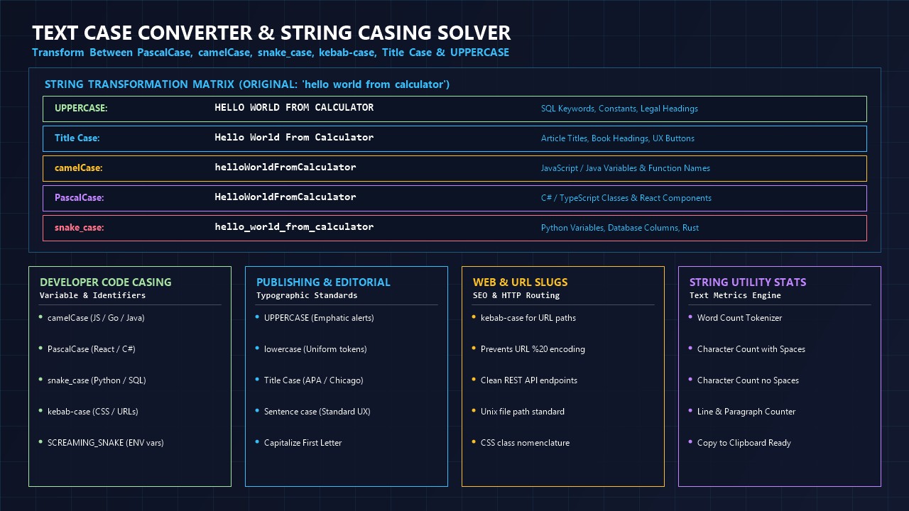 Text Case Converter Infographic