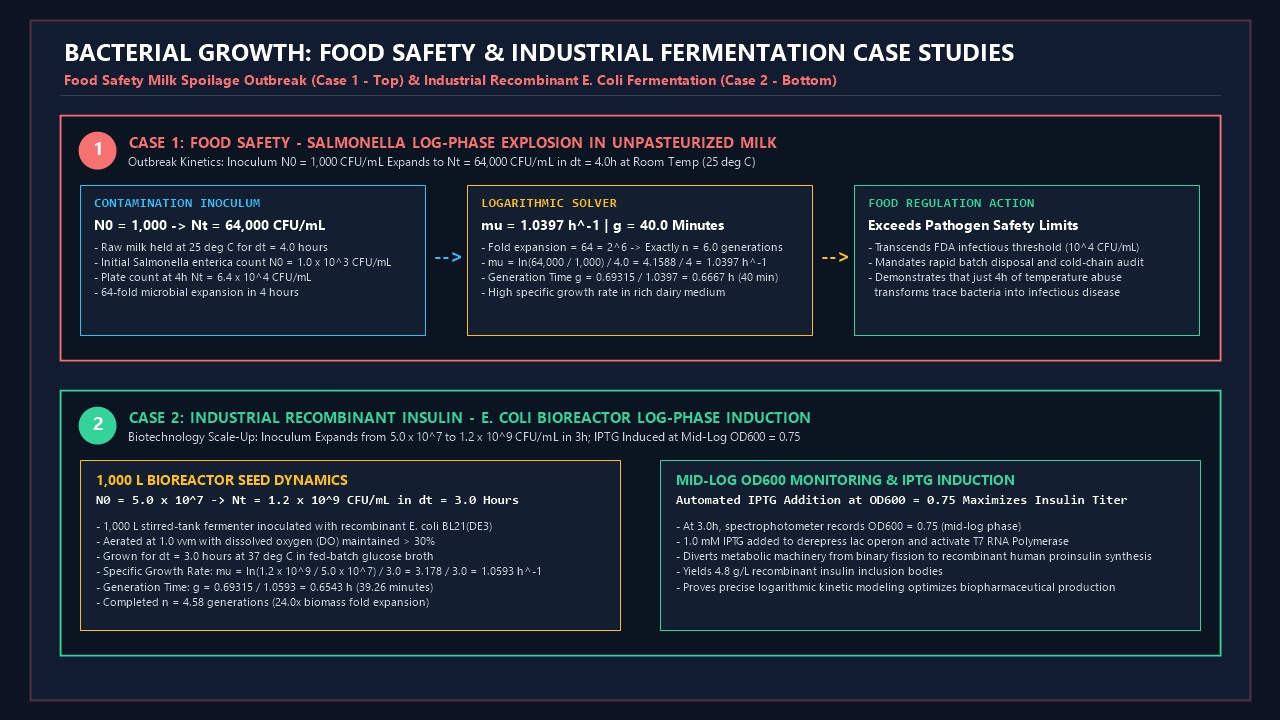 Bacterial Growth: Food Safety & Industrial Fermentation Case Studies