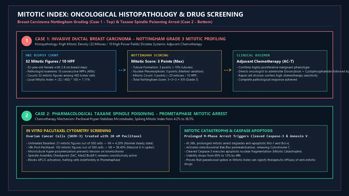 Mitotic Index: Oncological Histopathology & Drug Screening
