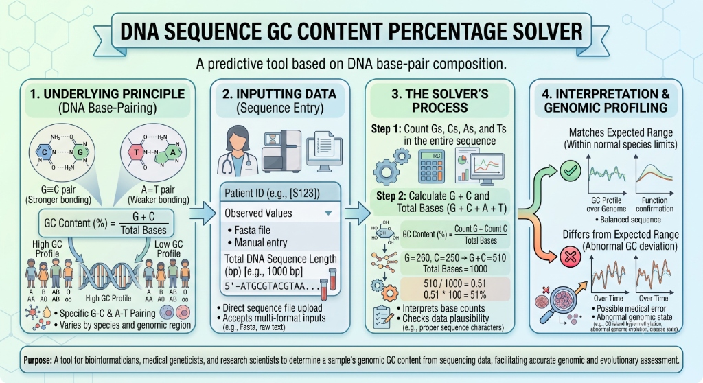 DNA Sequence GC Content Percentage Solver