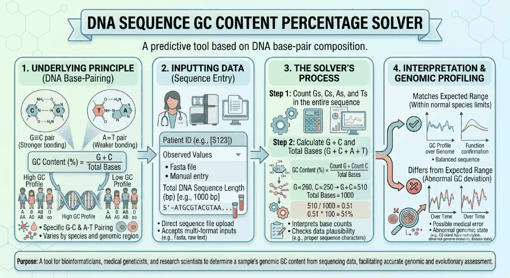DNA Sequence GC Content Percentage Solver