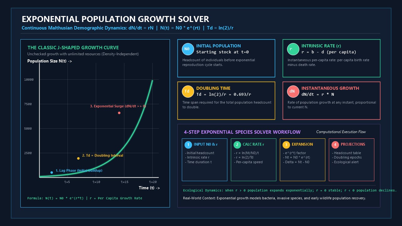 Exponential Population Growth Infographic
