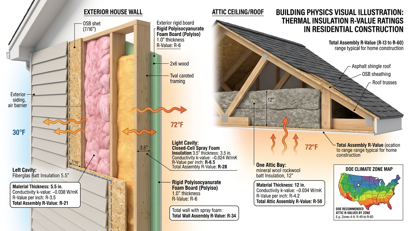 Insulation R-Value Rating and Thermal Efficiency Guide