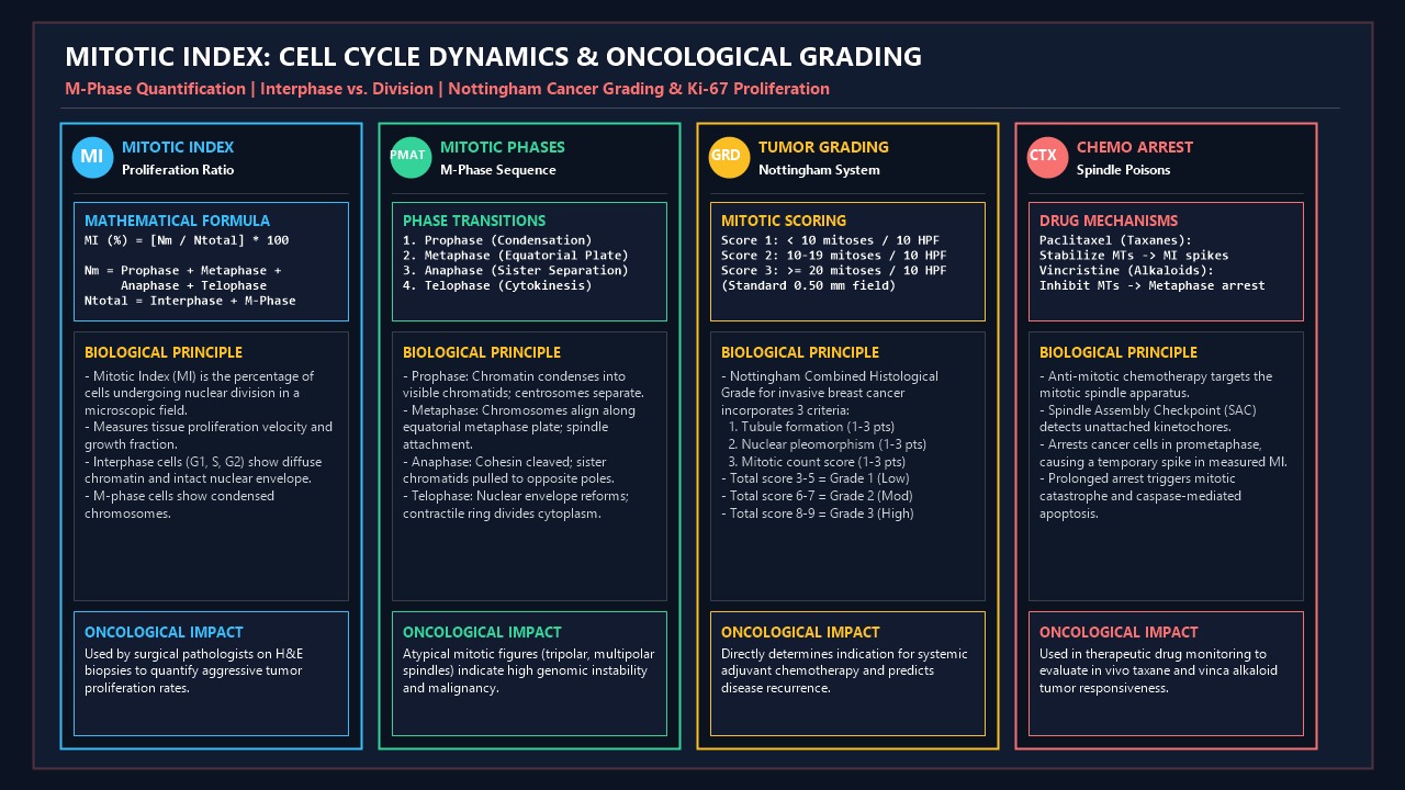 Mitotic Index: Cell Cycle Dynamics & Oncological Grading