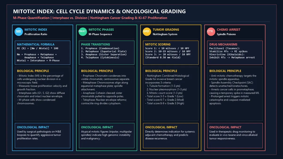 Mitotic Index: Cell Cycle Dynamics & Oncological Grading