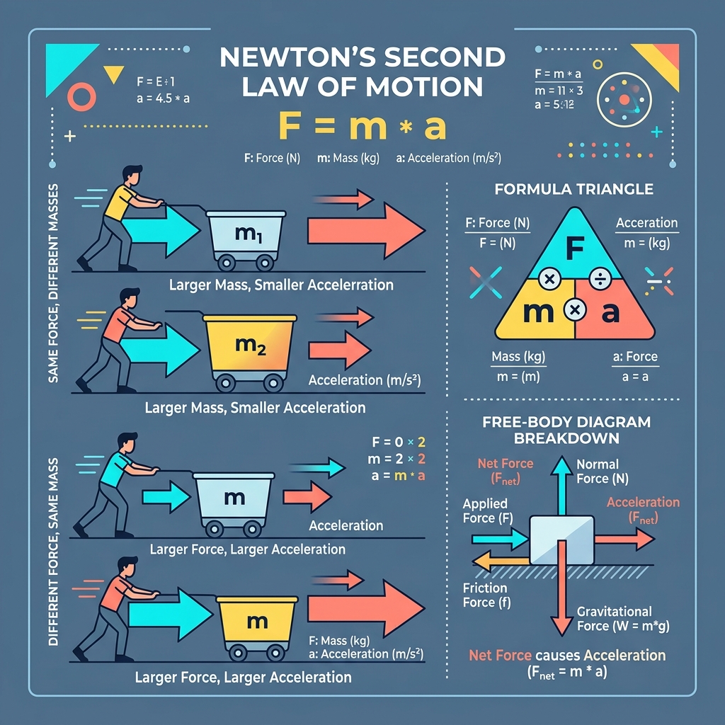 Newton's Second Law of Motion Dynamics