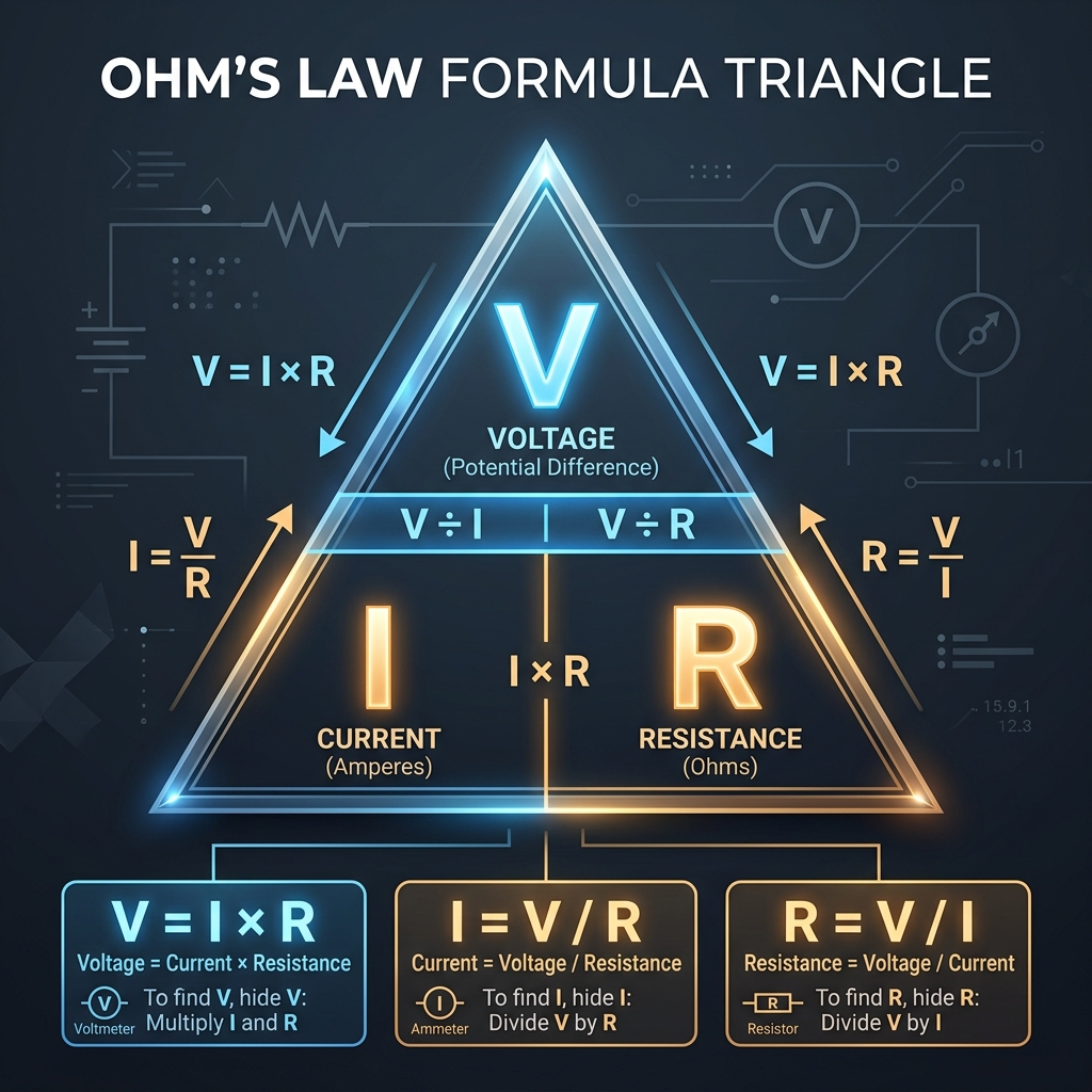 Ohm's Law Formula Triangle