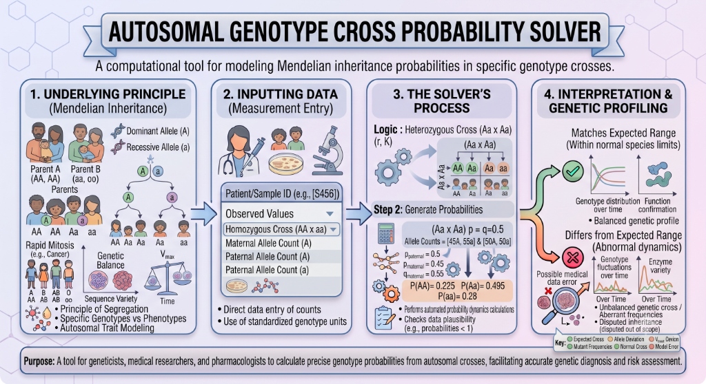 Autosomal Genotype Cross Probability Solver