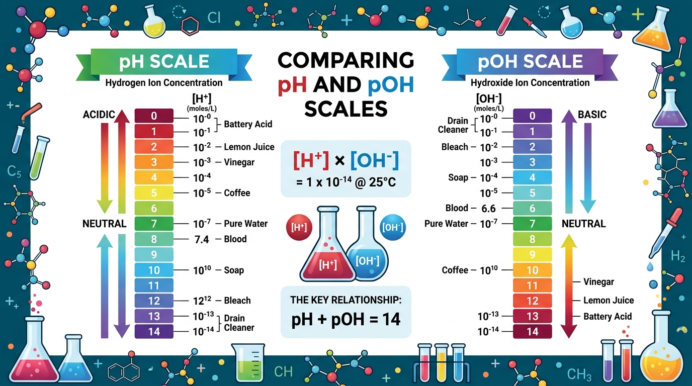 The pOH Scale & Hydroxide Ion Index Guide
