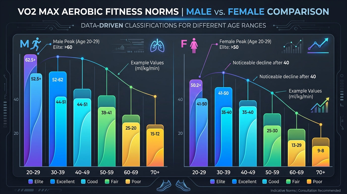 VO2 Max Norms Diagram