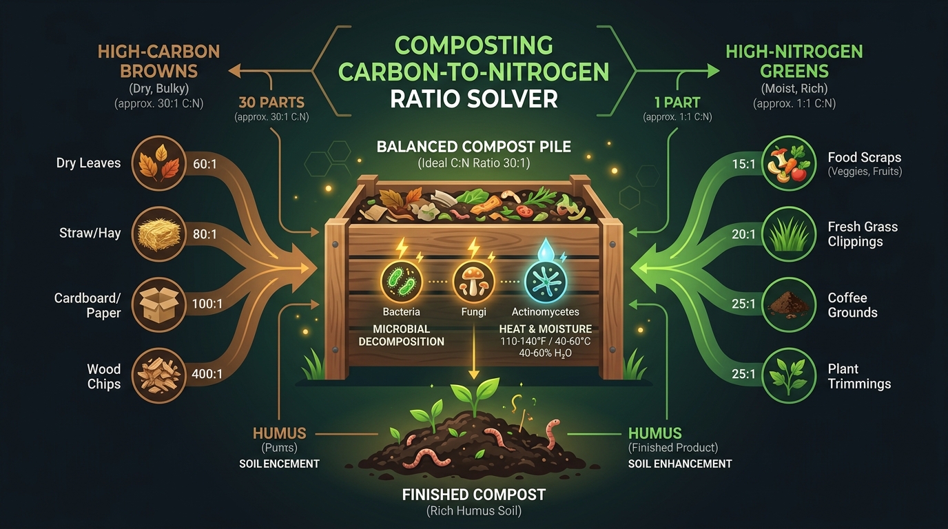 Composting Carbon-to-Nitrogen Ratio Solver Overview