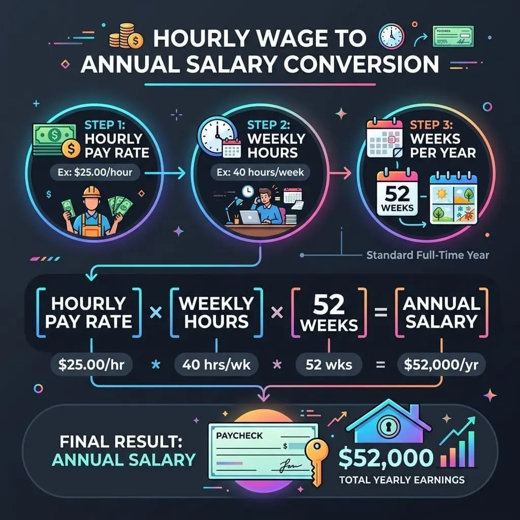 Hourly to Salary Infographic