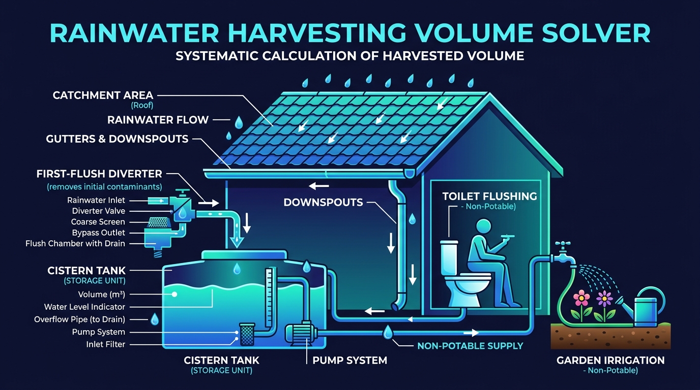 Rainwater Collection Harvesting Volume Solver Overview