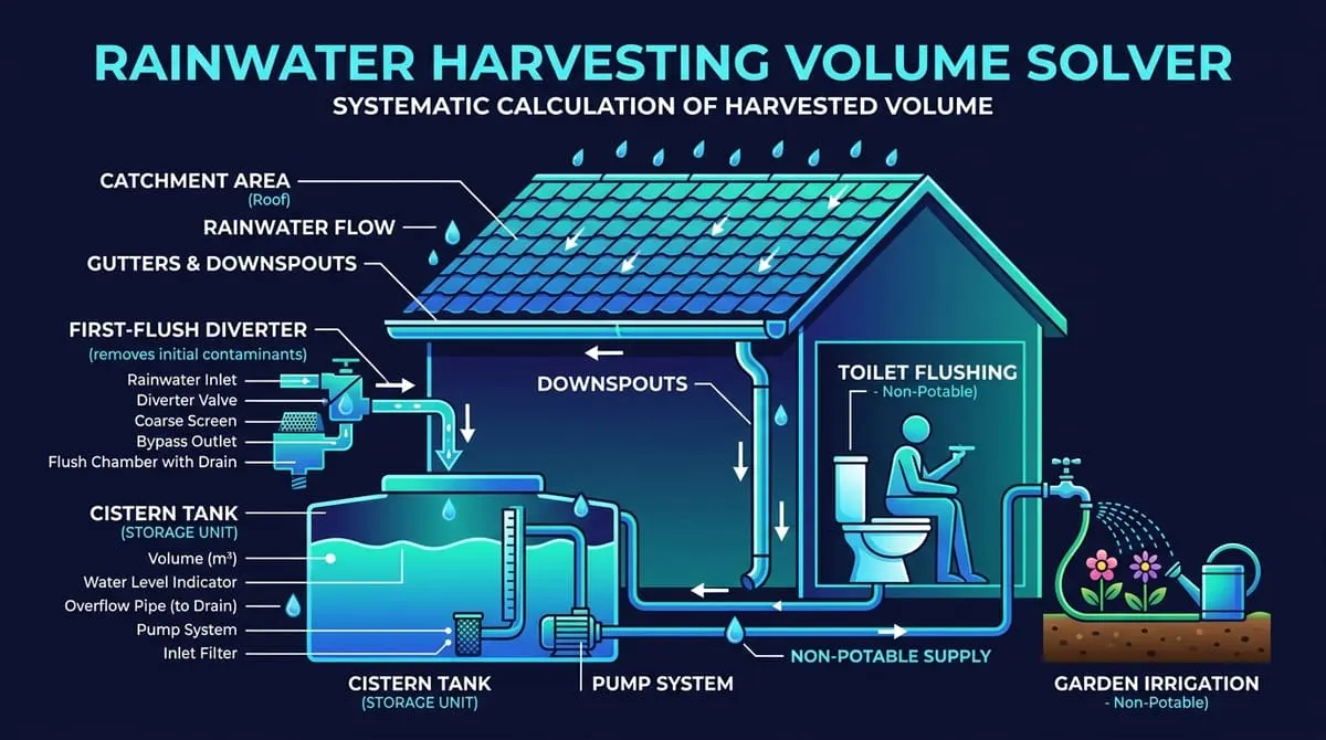 Rainwater Collection Harvesting Volume Solver Overview