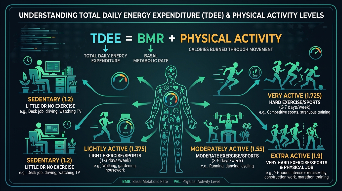 Understanding Total Daily Energy Expenditure Infographic