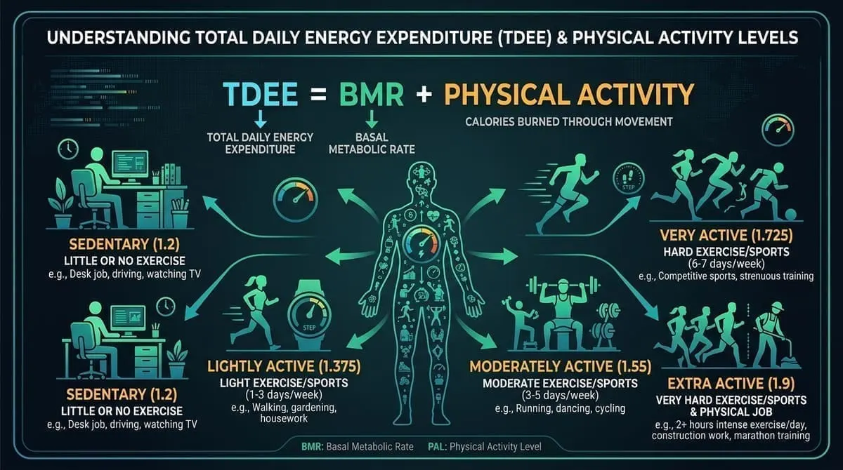 Understanding Total Daily Energy Expenditure Infographic