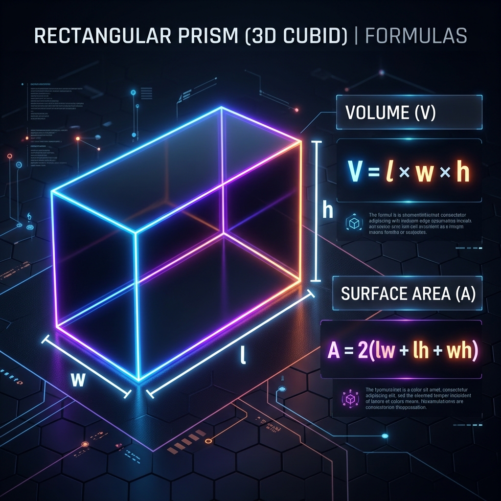 Rectangular Prism Infographic