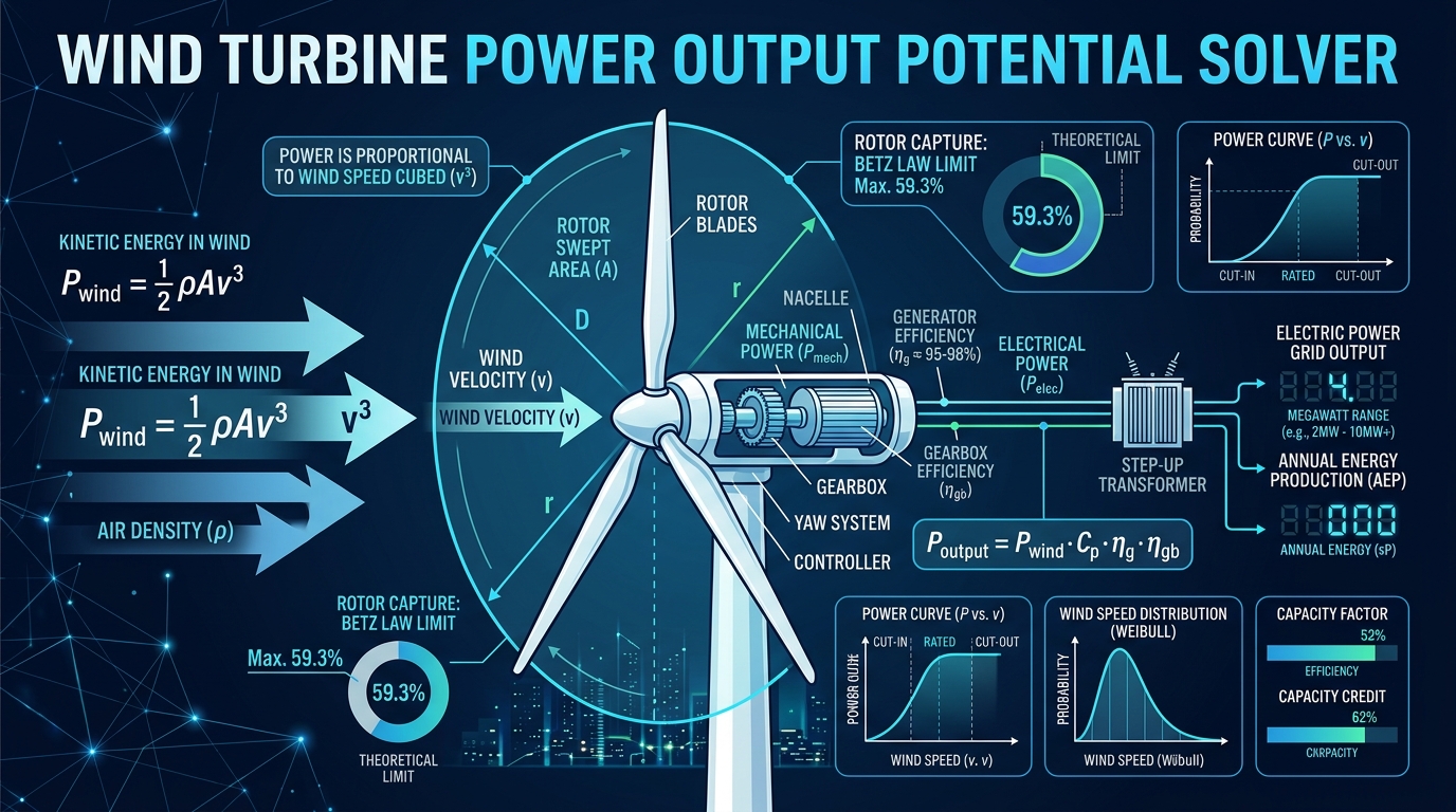 Wind Turbine Power Output Potential Solver Overview